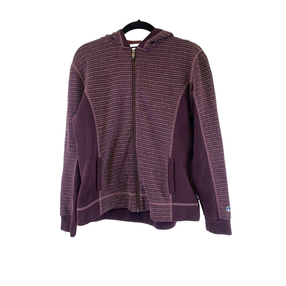 Kuhl Women's Plum Zip-Up Hooded Cardigan Sweater